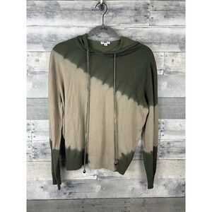 YAL New York Women's XL Green Beige tie-dye Hoodie